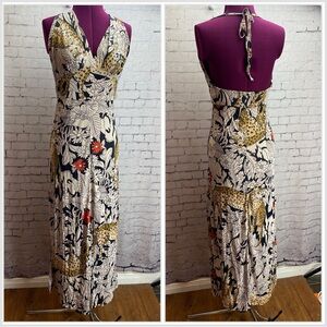 Vintage Queens Way to fashion size 34 halter maxi dress